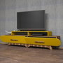 Hanah Home Soporte para TV Flora - Nogal y Amarillo